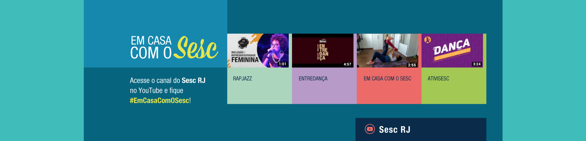 Canal do Sesc RJ no Youtube