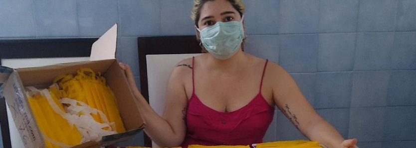 Sesc RJ doa máscara contra o coronavírus