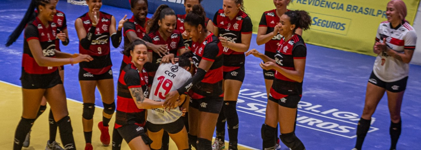 Sesc RJ Flamengo vence o Brasília Vôlei de virada na estreia da Superliga - Paula Reis/CRF