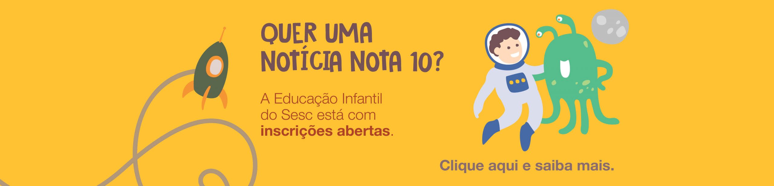 Edital de Educação Infantil 2021 para as escolas Sesc RJ de Niterói e Nova Iguaçu