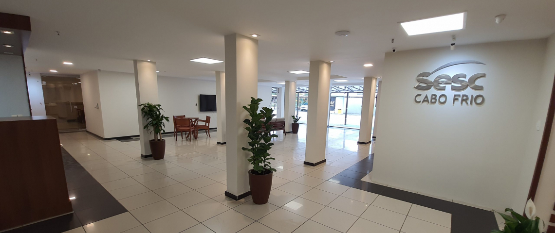 sesc cabo frio - recepção