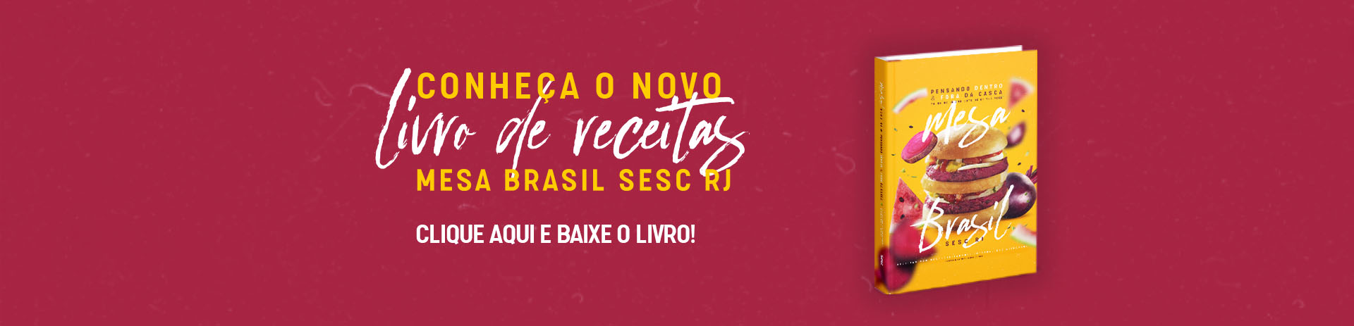 Livro de receitas do Mesa Brasil Sesc RJ edição 2021