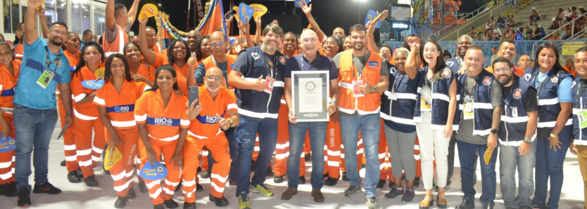 Desfile da Sapucaí entra para o Livro dos Recordes com maior reciclagem do mundo