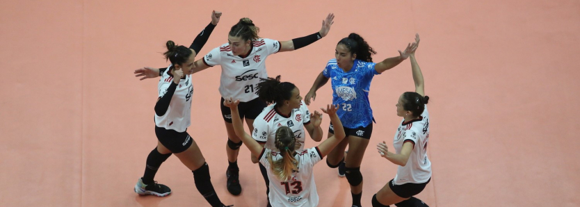 Sesc RJ Flamengo vence o Abel Moda Vôlei